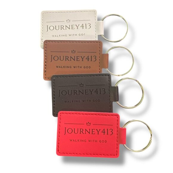 NEW - JOURNEY413 LUXURY LEATHER KEYCHAIN - BAG CHARM 4 STYLES 1(PC) - Picture 5 of 9